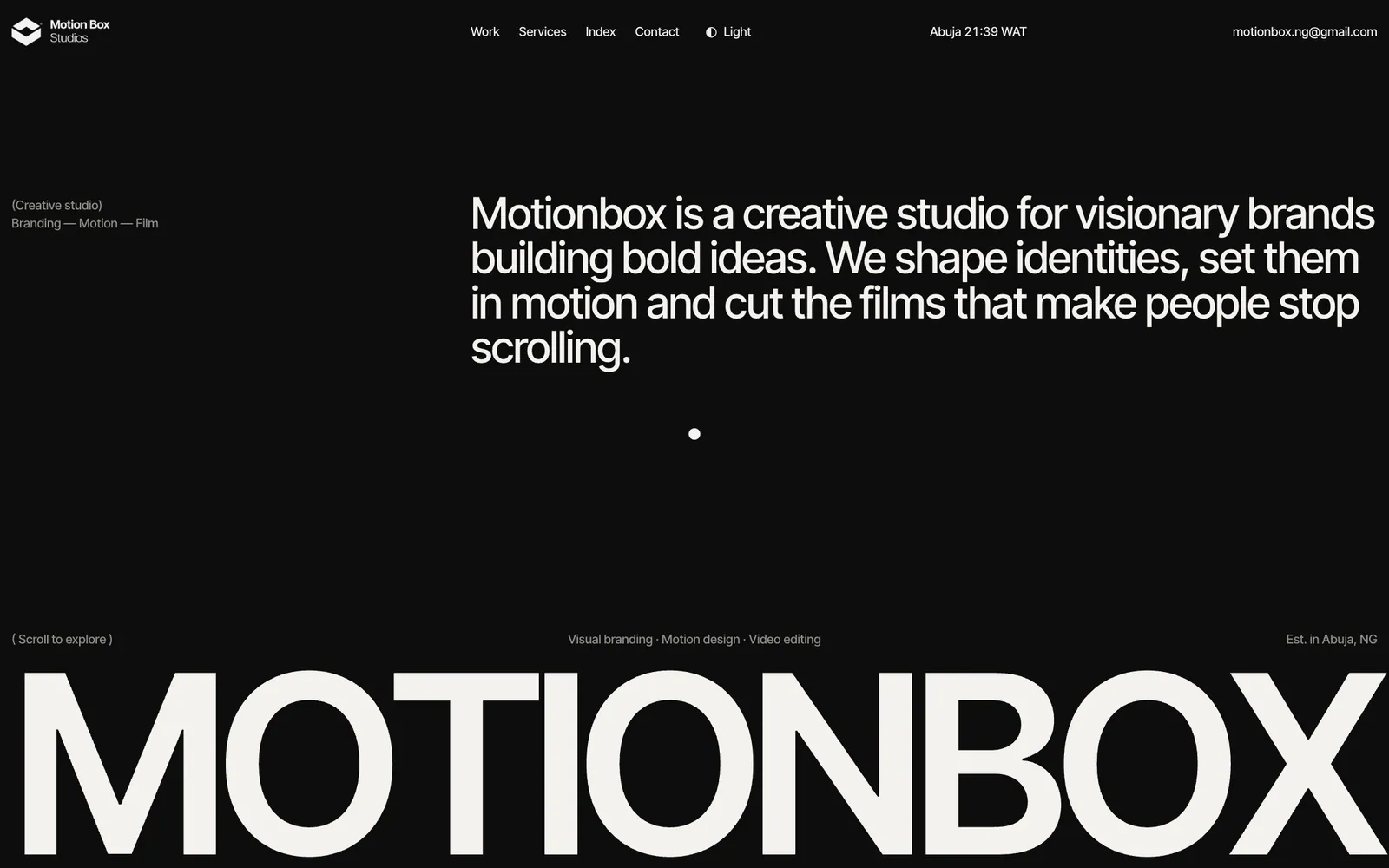 Motionbox Studios Websites