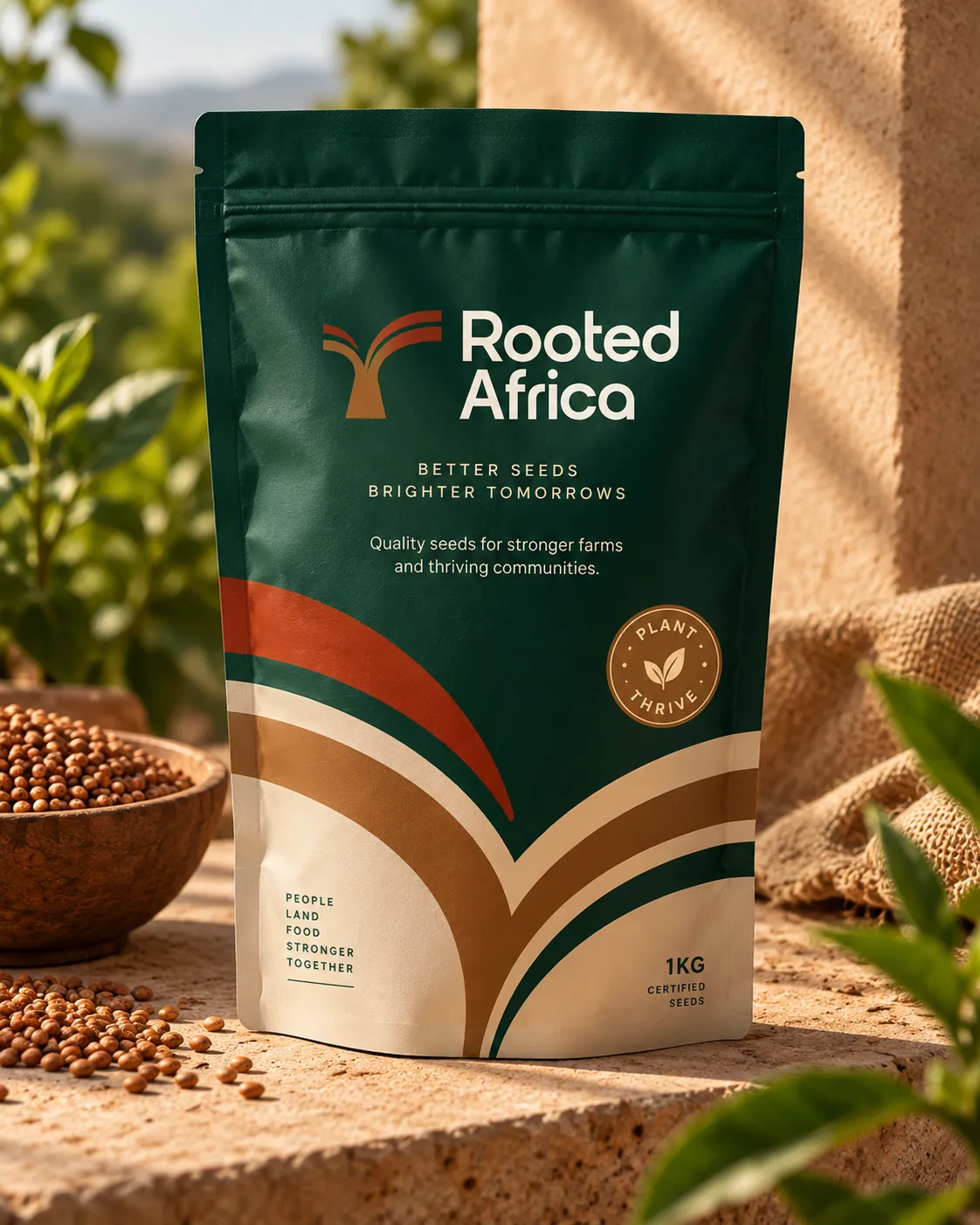 Rooted Africa brand application 2