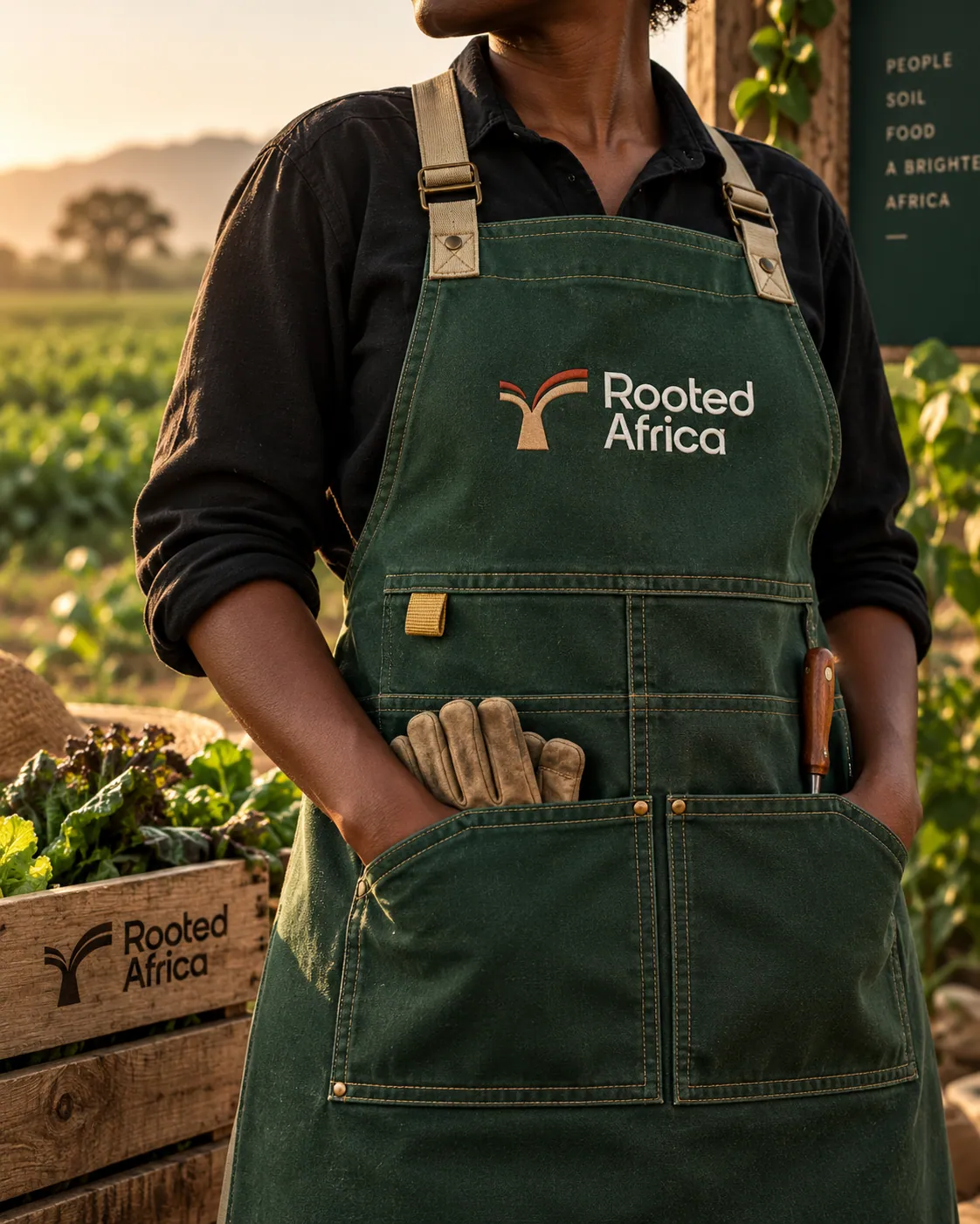 Rooted Africa brand application 3