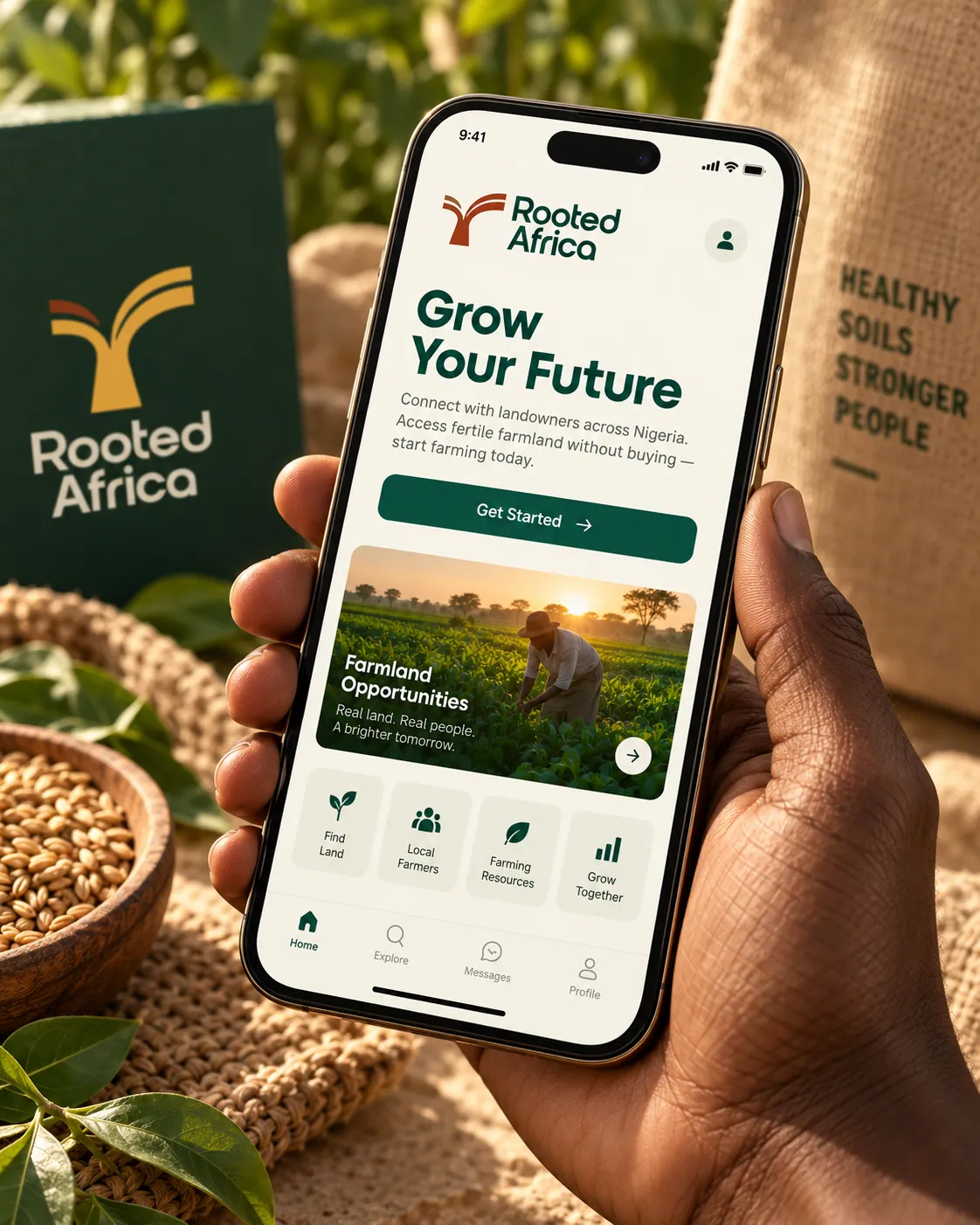 Rooted Africa brand application 7